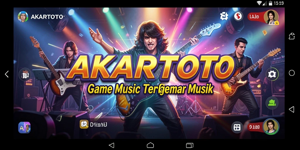 Screenshot gameplay <strong>AKARTOTO</strong> yang menampilkan aksi bermain musik.