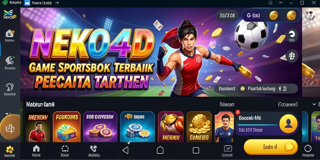 Tampilan gameplay Sportsbook NEKO4D yang menarik dan interaktif.