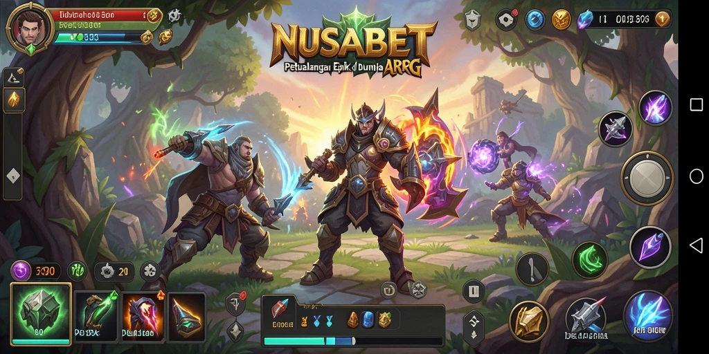 Screenshot NUSABET menampilkan aksi seru dalam pertarungan ARPG.