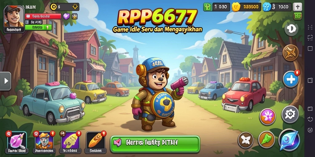 Tampilan menarik dari gameplay <strong>RP6677</strong> dengan karakter lucu dan tantangan menarik.